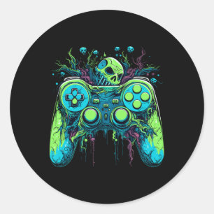 ゲーム不気味クールコントローラのビデオゲーム1 ラウンドシール