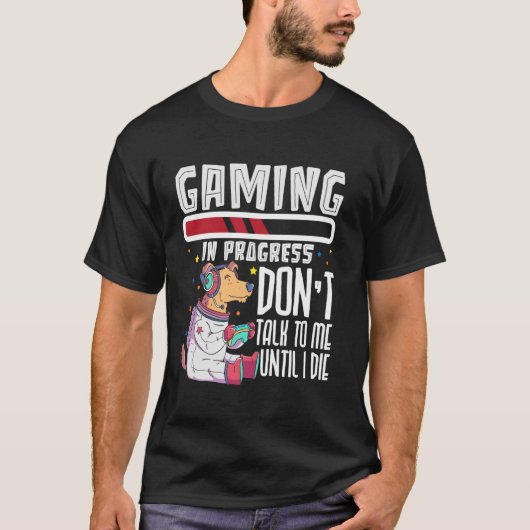ゲーム中です。話しかけないでください Tシャツ (正面)