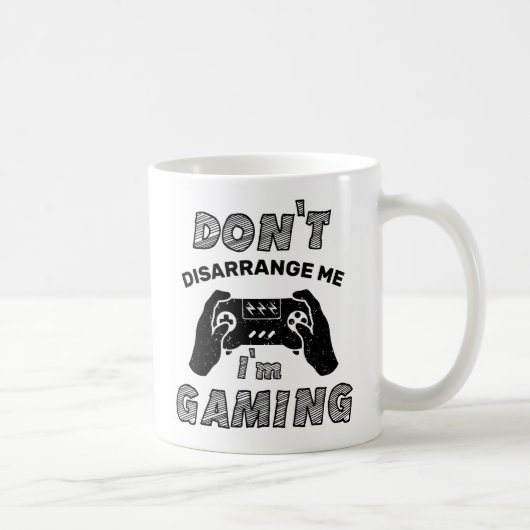 ゲーム中につき邪魔しないで ゲーマー向けグッズ コーヒーマグカップ (右)