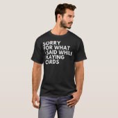ゲーム中に言ってしまったことを謝って Tシャツ (正面フル)