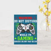 ゲーム中に邪魔しないで Tシャツ カード (黄色い花)