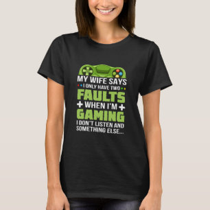 ゲーム中のゲーマー Tシャツ