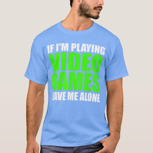 ゲーム中はそっとしておいて Funny Gam Tシャツ (正面)