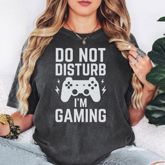 ゲーム中は邪魔しないでね 面白いゲーマー ゲームコントローラー Tシャツ
