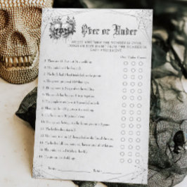 ゲーム中またはゲーム中のゴシックブライダルシャワー