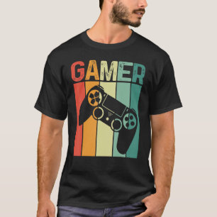 ゲーム中毒性コンソールレトロゲームオンライン大人ゲーム Tシャツ