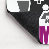 ゲーム保で落ち着いてゲームをする マウスパッド (コーナー)