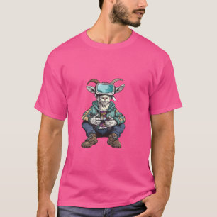 ゲーム動物 – ヤギ遊のコンソールビデオゲーム Tシャツ