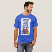 ゲーム友達は最高のおもしろいスローガン Tシャツ (正面フル)