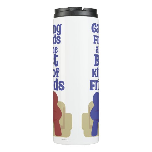 ゲーム友達最高のはおもしろいデザイン タンブラー (裏面)