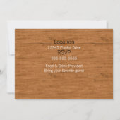 ゲーム夜タイルは招待状に文字を入れます 招待状 (裏面)