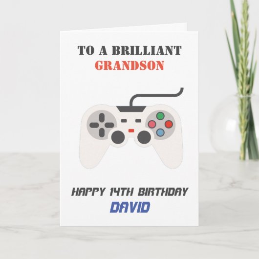 ゲーム好きな方への誕生日カード シーズンカード (正面)