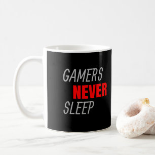 ゲーム好きの贈り物,ゲーマーは眠らない コーヒーマグカップ
