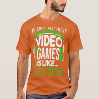 ゲーム少年ギフトおもしろいのない日 Tシャツ