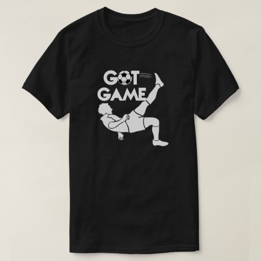 ゲーム得サッカーTシャツ Tシャツ (デザイン正面)