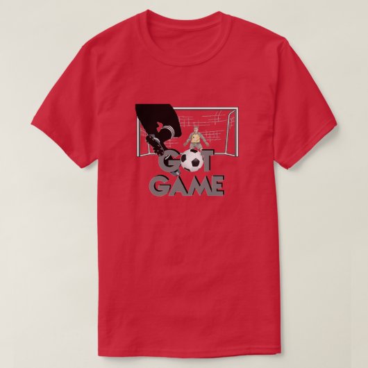 ゲーム得サッカーTシャツ Tシャツ (デザイン正面)