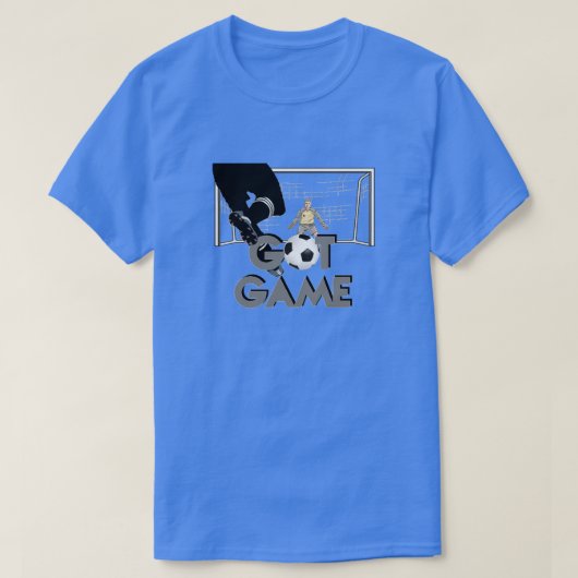 ゲーム得サッカーTシャツ Tシャツ (デザイン正面)