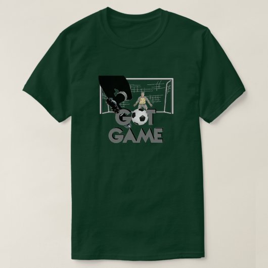 ゲーム得サッカーTシャツ Tシャツ (デザイン正面)