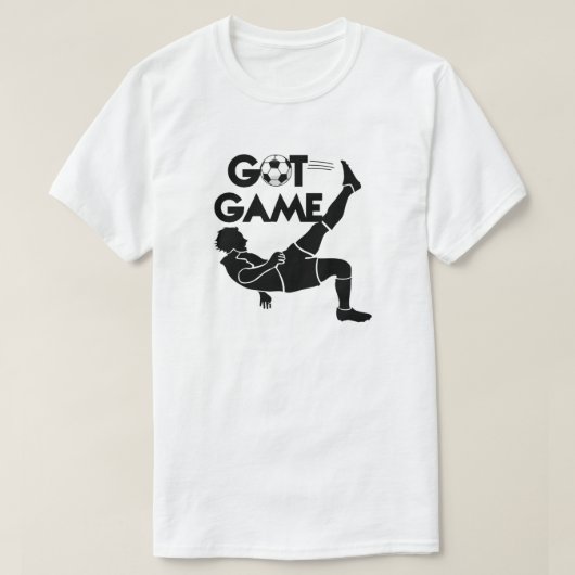 ゲーム得サッカーTシャツ Tシャツ (デザイン正面)
