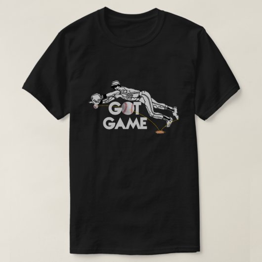 ゲーム得用野球Tシャツ Tシャツ (デザイン正面)