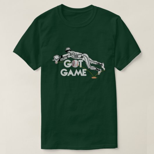 ゲーム得用野球Tシャツ Tシャツ (デザイン正面)