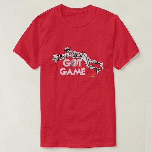 ゲーム得用野球Tシャツ Tシャツ (デザイン正面)