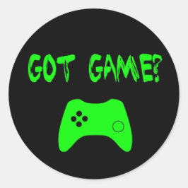 ゲーム得?ゲーマーおもしろいステッカー ラウンドシール