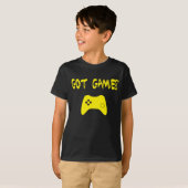 ゲーム得?ゲーマーおもしろいティー Tシャツ (正面フル)