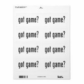 ゲーム得? ラベル (フルシート)