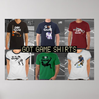 ゲーム得Tシャツポスター ポスター