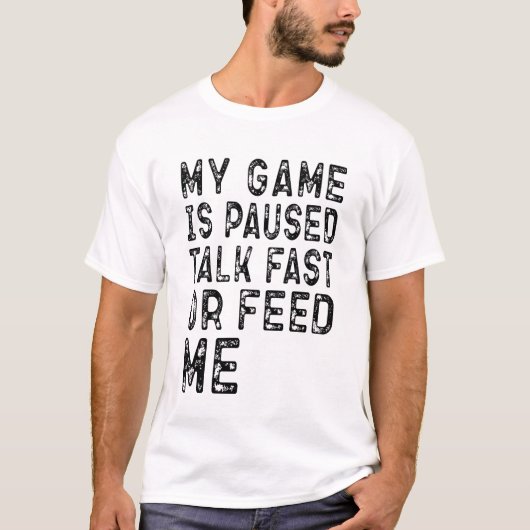 ゲーム愛好家ゲームが一時停止クール誕生日ゲーマー Tシャツ (正面)