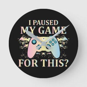ゲーム愛好家 ラウンド壁時計