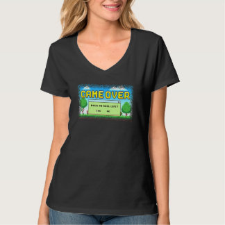 ゲーム戻ってライフ実在ビデオゲームゲーマー Tシャツ