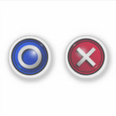 ゲーム投票ボタン付きシール シール (正面)