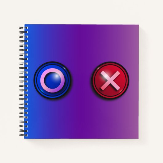 ゲーム投票ボタン付きスパイラルノートブック ノートブック (正面)