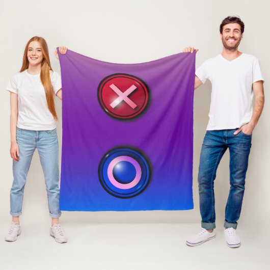 ゲーム投票ボタン付きフリースブランケット フリースブランケット (インサイチュ)