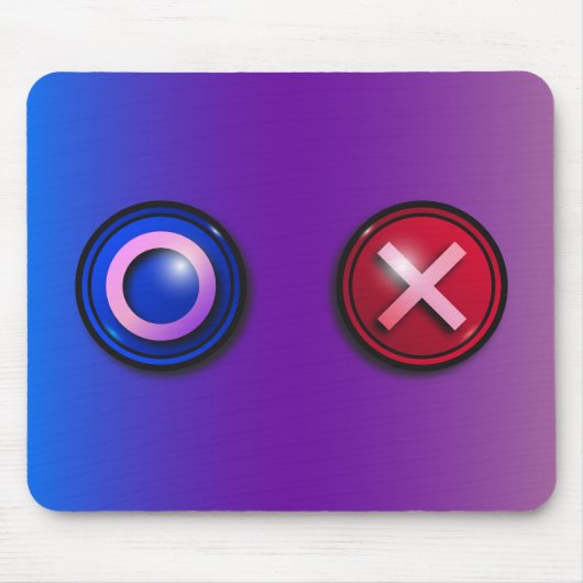 ゲーム投票ボタン付きマウスパッド マウスパッド (正面)