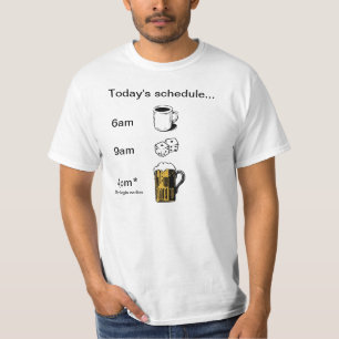 ゲーム日のスケジュール- Tシャツ