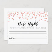 ゲーム日付JAR用カード、ブライダルおよびウェディングシャワー (正面/裏面)