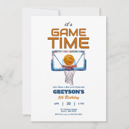 ゲーム時間の任意の年齢の誕生日招待状 招待状