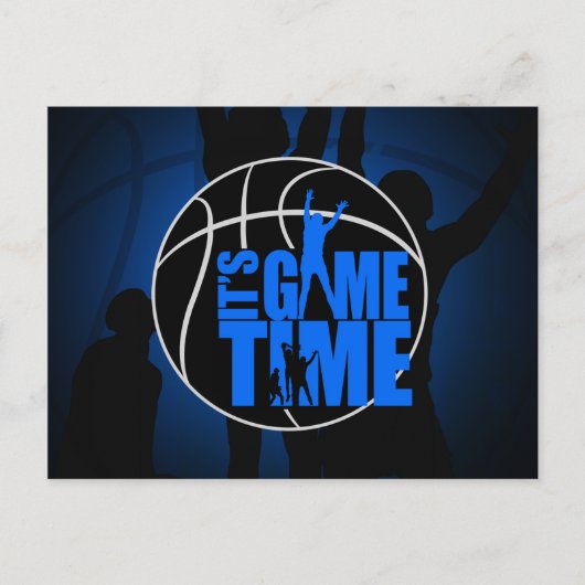 ゲーム時間 – 青 ポストカード (正面)