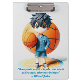 ゲーム時間 – 3Dアニメバスケットボールクリップボード クリップボード