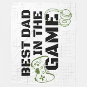 ゲーム最高ののゲームの大きなギフトのパパゲーマー フリースブランケット (正面)