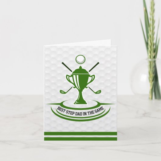 ゲーム最高のゴルフの折りパーソナライズされた畳みギフトで カード (正面)