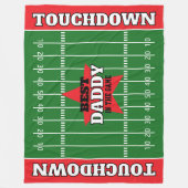 ゲーム最高のサッカーのギフトパーソナライズされたで フリースブランケット (正面)