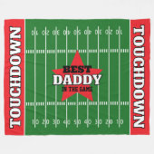 ゲーム最高のサッカーのギフトパーソナライズされたで フリースブランケット (正面(横))