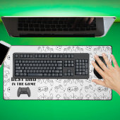 ゲーム最高のスケッチ白いデスクマットのパパ デスクマット