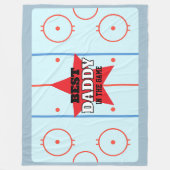 ゲーム最高のホッケーのリンクのギフトパーソナライズされたで フリースブランケット (正面)