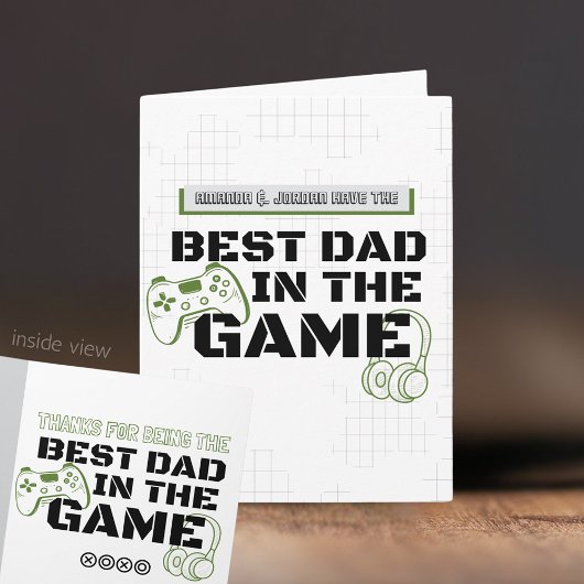 ゲーム最高の折り畳みにおけるゲームパーソナライズされたパパ カード