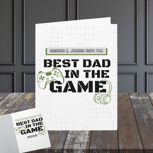 ゲーム最高の折り畳みにおけるゲームパーソナライズされたパパ カード